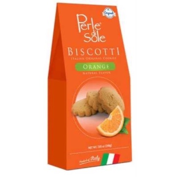 BISCUIȚI PERLE DI SOLE CU PORTOCALE 200 G