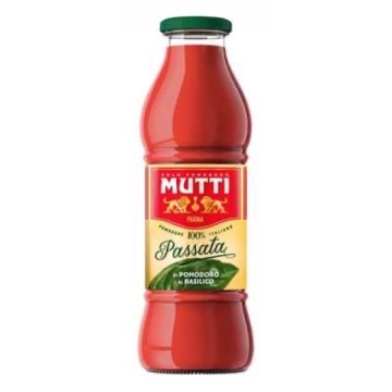 MUTTI PASSATA ROSII CU BUSUIOC STICLA 700 GR