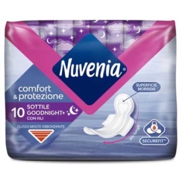 NUVENIA ABSORBANTE SUBTIRI NOAPTE CU ARIPIOAR