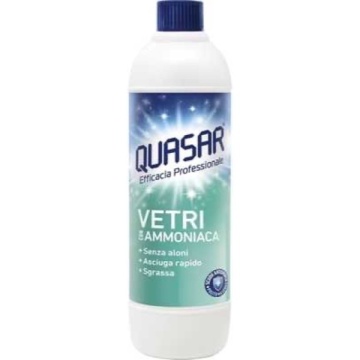 QUASAR SOLUȚIE PENTRU GEAMURI CU AMONIAC REZERVĂ 580 ML