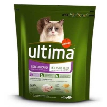 ULTIMA HRANA PISICA CROCANTE STERILIZAT HAIRBALL 440 GR