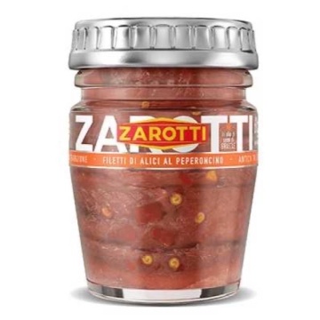 ALICI ZAROTTI INTINSE CU ARDEI IN ULEI DE FLOAREA SOARELUI 60 GR