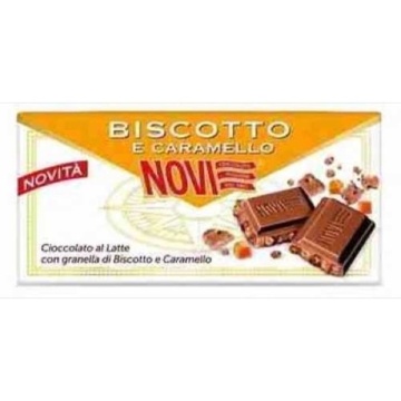 CIOCOLATA NOVI TABLETA BISCUIT CARAMEL 100 GR
