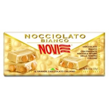 CIOCOLATA NOVI TABLETA NOCCIOLA ALBA 130 GR