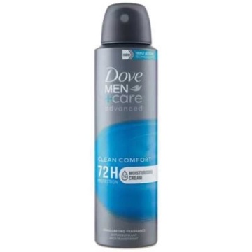 DOVE DEODORANT SPRAY ADVANCED MEN CLEAN COMFORT 150 ML
