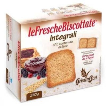 GRISINE BON FETTE PORTIONATE INTEGRALE 4 BUC 250 GR