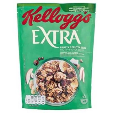 KELLOGGS EXTRA FRUCTE SI ALUNE 375 GR