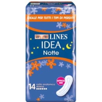 LINES IDEA ABSORBANTE NOAPTE EXTRA LUNGI