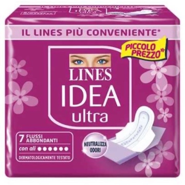 LINES IDEA ULTRA NOAPTE EXTRA LUNG CU ARIPI