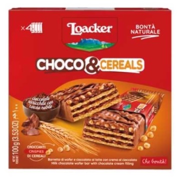 LOACKER CIOCOLATA SI CEREALE 4X25 GR