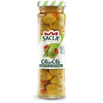MASLINE VERZI UMPLUTE SACLA 140 GR