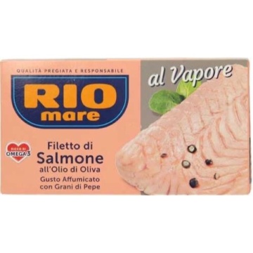 RIO MARE SOMON AFUMAT CU BOABE DE PIPER 150 GR