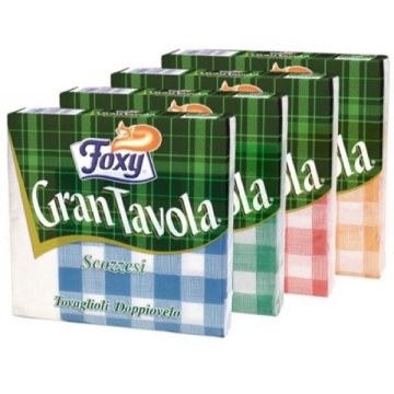 SERVETELE DE MASA FOXY GRANTAVOLA SCOZIA ABSORBANTE 33X33