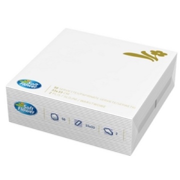 SERVETELE DE MASA SOFT FL ALBE 2 STRATURI 33X33