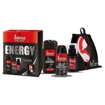 SET CADOU INTESA UOMO GEL DUS + DEODORANT 180 + GEL + SACOSA