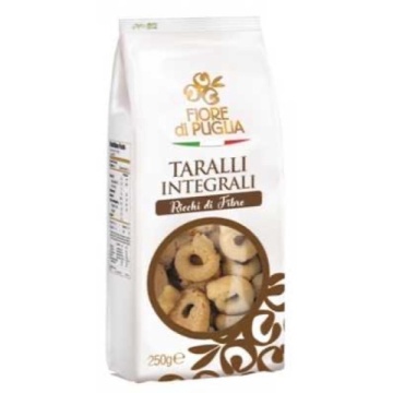 TARALLI FIORE DI PUGLIA INTEGRALI 250 GR