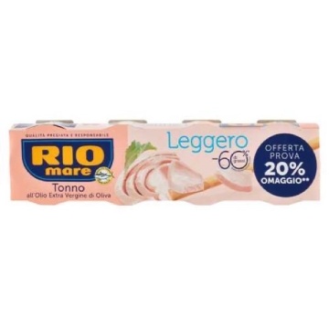 TON RIO MARE IN ULEI LEGGERO 4X60 GR
