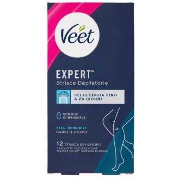 VEET BENZI DEPILATOARE ALBASTRE CORP PIELE SENSIBILA