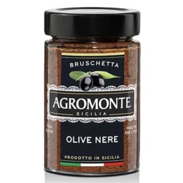AGROMONTE BRUSCHETTA CU MASLINE NEGRE 100 GR