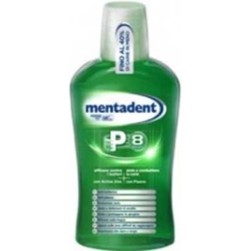 APA DE GURA MENTADENT P8 8 ACTIUNI VERDE 300 ML