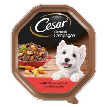 CESAR CAMPAGNA VITA CU PASTE SI MORCOVI 150 GR