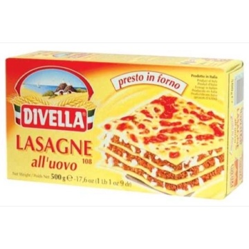 DIVELLA LASAGNE CU OU NR 108 500 GR