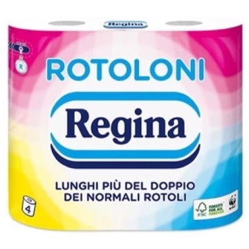 HARTIE IGIENICA REGINA DECORATA ROTOLONI 4 ROLE