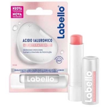 LABELLO BALSAM BUZE CU ACID HIALURONIC ROSE NEW
