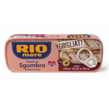 RIO MARE MACROU LA GRATAR CU MASLINE VERZI SI NEGRE 120 GR