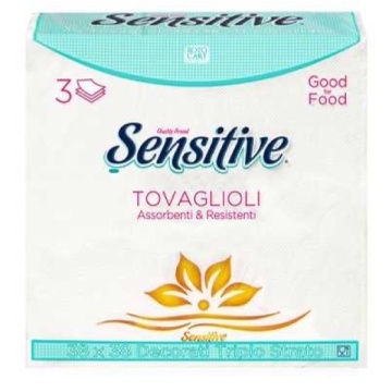SERVETELE DE MASA SENSITIVE DECORATE 3 STRATURI 38X38