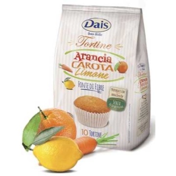 TORTULEȚE DAIS CU PORTOCALE, MORCOV ȘI LĂMÂIE 350 G