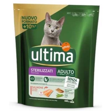 ULTIMA HRANA PISICA CROCANTE STERILIZATA SOMON 440 GR