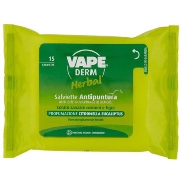 VAPE DERM HERBAL SERVETELE ANTI INTEPATURI 15 BUC