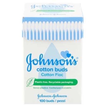 BETISOARE URECHI BUMBAC JOHNSONS X100 ROTUND
