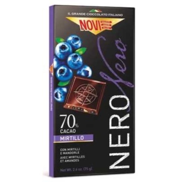 CIOCOLATA NOVI TABLETA NEAGRA AFINA MIGDALE 75 GR