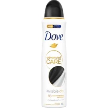 DOVE DEODORANT SPRAY ADVANCED INVISIBLE DRY 150 ML