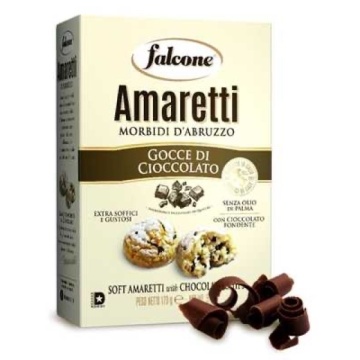FALCONE AMARETTI CU PICATURI DE CIOCOLATA 170 GR