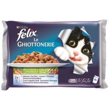 FELIX HRANA PISICA 4 PLICURI SOMON DOVLECEL PASTAI 85 GR
