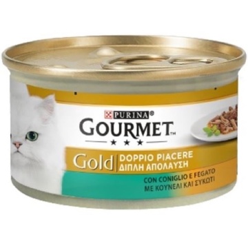 GOURMET GOLD BUCATI IEPURE SI FICAT 85 GR