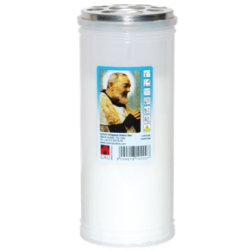 LUMANARI CIMITIR T40 ALB 15 CM