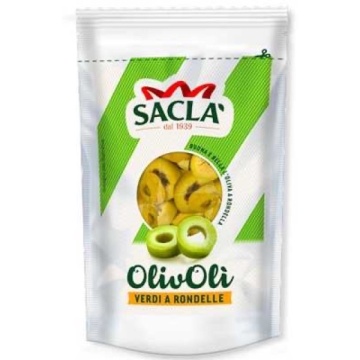 MASLINE VERZI FELIATE PUNGA SACLA 185 GR
