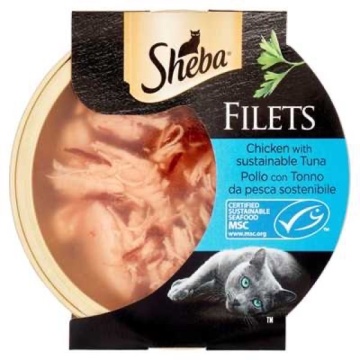 SHEBA HRANA PISICA FILE PUI SI TON 60 GR