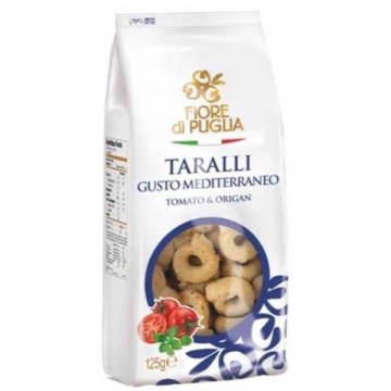 TARALLI FIORE DI PUGLIA MEDITERANEENE 250 GR