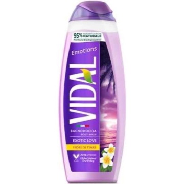 VIDAL GEL DE DUS TIARE EMOTION EXOTIC LOVE 500 ML