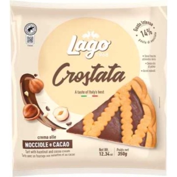ELLEDI LAGO CROSTATA CACAO 350 GR