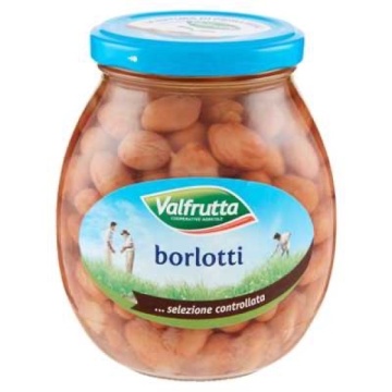 FASOLE VALFRUTTA BORLOTTI STICLA 360 GR