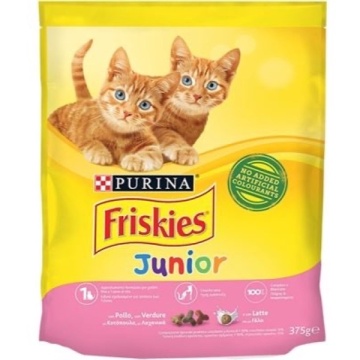 FRISKIES CROCHETE PISICA JUNIOR PUI SI LAPTE 375 GR