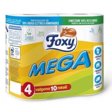 HARTIE IGIENICA FOXY MEGA 4 ROLE 2 STRATURI