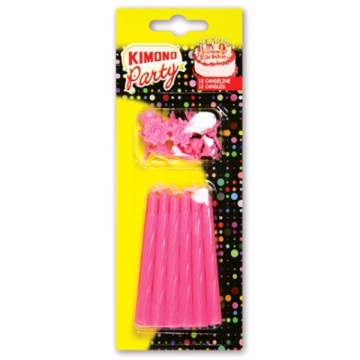 KIMONO CANDELE COMPLEANNO ROZ X12
