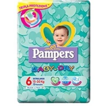 PAMPERS BABY DRY 6 EXLARGE 15-30 KG